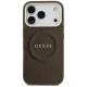 Чехол Guess Peony Hot Stamp MagSafe для Apple iPhone 17 Pro, Коричневый