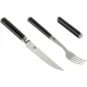 KAI Shun 3-Piece Cutlery Set (Steak Knife, Fork, Knife Rest)