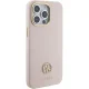 Guess iPhone 15 Pro Max vāciņš Silicone Logo Strass 4G, rozā