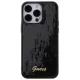 Guess iPhone 15 Pro Max vāciņš Sequin Script Metal, melns