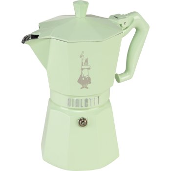 Bialetti Moka Exclusive 6TZ Espresso Kafijas Kanniņa, Zaļa