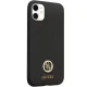 Guess iPhone 11 / XR vāciņš Silicone Logo Strass 4G, melns