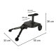 Universal Stroller Board with Seat, Black