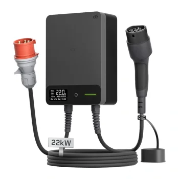 Elektroauto uzlādes stacija DEPOW deWB22B15A_DL 22 kW Type 2 ar 15 m kabeli