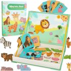 Magnētiski izglītojošs radošais dēlis bērniem ar dzīvnieku figūriņām, 26x19cm | Magnetic Educational Creative Board for Children with Animals Figures