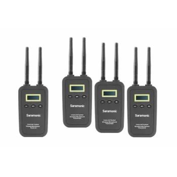 Saramonic VmicLink5 RX + 3x TX bezvadu audio sistēma (5.8 GHz)