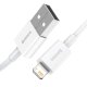 Baseus Superior USB to Apple iPhone Lightning Data Charging Cable 2.4A, 1.5m, White | Lādētājvads Datu Pārraides...