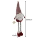 Ruhhy Teleskopiskais Ziemassvētku rūķis Balts/Pelēks/Sarkans 82cm