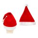 Classic Plush Santa Hat with Pom Pom, Red and White