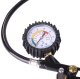 Wheel inflation gun pressure gauge