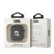 Karl Lagerfeld AirPods Cover Silicone Karl\'s Head 3D Black