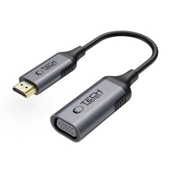 Tech-Protect UltraBoost HDMI uz VGA Full HD 60Hz adapteris, melns