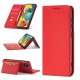 Samsung Galaxy A12 (SM-A125F/DSN) Magnet Card Pouch Wallet Book Case Cover, Red