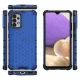 Ударопрочный чехол для Samsung Galaxy A03s с узором соты, синий