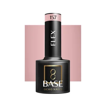 Ocho Nails Flex 157 kaučuka hibrīda bāze nagiem, 5 g