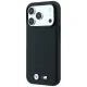 Чехол BMW M Blue Perfo Metal Logo MagSafe для iPhone 18 Pro / 17 Pro, черный