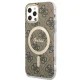 Apple iPhone 12 / 12 Pro 6.1\'\' Guess 4G Print MagSafe Case Cover (GUBPP12MH4EACSW) + Charger, Brown | Telefona...