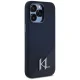 Karl Lagerfeld iPhone 15 Pro Max vāciņš Silicone Shadow Metal Initial MagSafe, melns