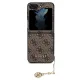 Guess 4G Charms vāciņš Samsung Galaxy Z Flip5 telefonam, brūns