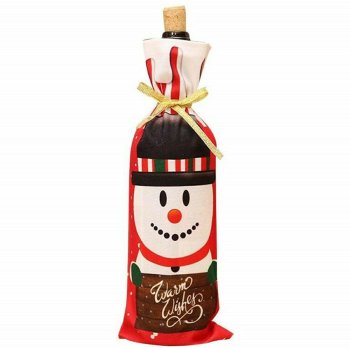 Ziemassvētku sniegavīrs pudeles korpuss | Christmas snowman bottle case