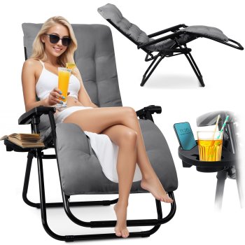 Sofotel ChillWell folding garden lounger with cushion