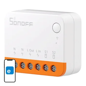 Sonoff MINIR4 1 kanāla WiFi viedais slēdzis, balts