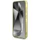 Чехол Guess 4G Glitter Triangle Buttons MagSafe для Samsung Galaxy S25, Коричневый