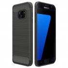 Samsung Galaxy S7 (G930F) Carbon Fiber TPU Case - Black | Telefona vāciņš, Melns