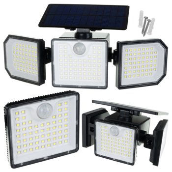 Saules enerģijas dārza lampa 167LED 500lm Izoxis 24633, balta