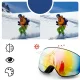 Детские лыжные очки Rockbros SP284 Anti-Fog с UV-фильтром, черные
