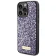 Чехол Guess для iPhone 15 Pro Max Rhinestone Metal Logo, розовый