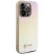 Guess iPhone 15 Pro Max vāciņš Saffiano Iridescent Script, zelta