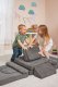 Большой модульный детский диван-конструктор ECOTOYS, 10 подушек,...