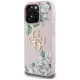 Guess iPhone 16 Pro Max Case Grained Roses Big 4G Logo, Pink