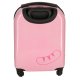 Kids Carry-On Luggage Hard Shell Travel Suitcase Cat, Pink