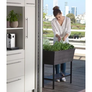 Горшок для цветов Keter Urban Bloomer с поливом, серый