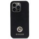Guess 4G Strass Metal Logo vāciņš Apple iPhone 15 Pro melns