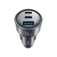 Auto lādētājs Joyroom JR-CCN19 65W 2x USB-C + USB-A, tumši pelēks