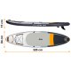 Piepūšamais SUP Dēlis, Neo-Sport Aquasurf 170201, 320x84x15 cm