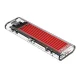 Внешний корпус Orico TCM2-C3 для M.2 NVME SSD на USB-C, красный
