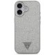 Guess Glitter Triangle Logo MagSafe Phone Case Cover iPhone 17 - silver
