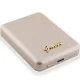 Guess MagSafe bezvadu ārējais akumulators Metal Script Logo 5000mAh, zelta