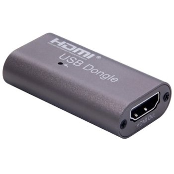 USB to HDMI Adapter Dongle 1080P Aluminum Gray