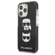 Karl Lagerfeld Karl&Choupette Head vāciņš iPhone 13 / 13 Pro - Black