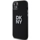DKNY iPhone 15 / 14 / 13 Case Liquid Silicone Metal Logo, Black