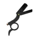 Snippex 159 Straight Razor with Replaceable Blades, Black