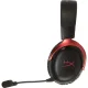 HyperX Cloud III S bezvadu spēļu austiņas, melnas/sarkanas