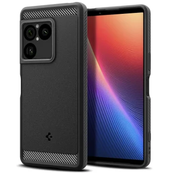 Spigen Rugged Armor vāciņš Sony Xperia 1 VIII, Matte Black