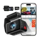 Video reģistrators REDTIGER F4 Pro WiFi 4K + 1080p, 128 GB