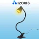 Izoxis 00019454 galda lampa ar klipsi un pamatni, melna